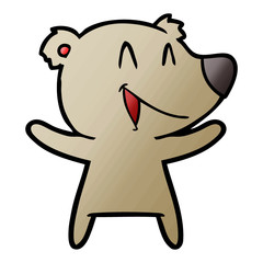 laughing bear cartoon