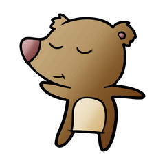 happy cartoon bear