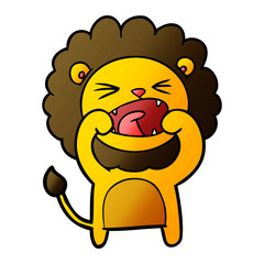cartoon lion
