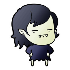 cartoon undead vampire girl