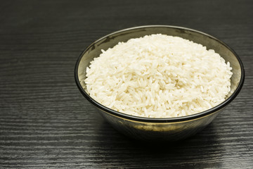 Rice in a bowl.