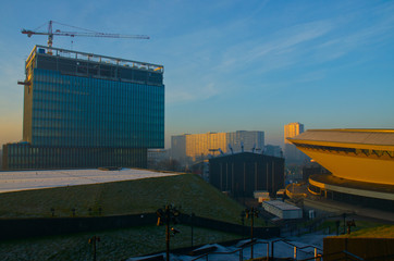 Budowa biurowca w centrum Katowic