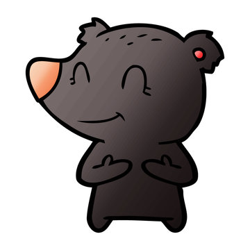 friendly bear cartoon