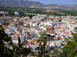 Fototapeta na wymiar Salobreña, pueblo en la Costa Granadina o Costa Tropical, en la provincia de Granada, comunidad autónoma de Andalucía (España)