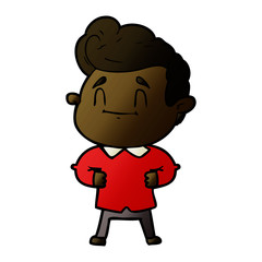 Obraz premium happy cartoon man