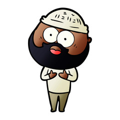 cartoon bearded man