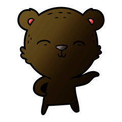 Fototapeta premium happy cartoon bear
