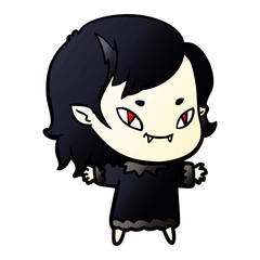 cartoon friendly vampire girl
