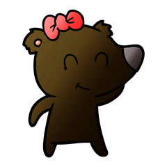 female bear cartoon