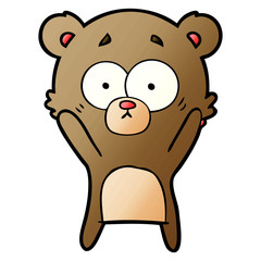 worried bear cartoon