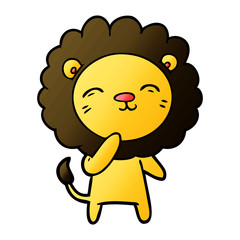 cartoon lion