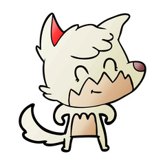 cartoon friendly fox