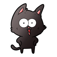 funny cartoon cat
