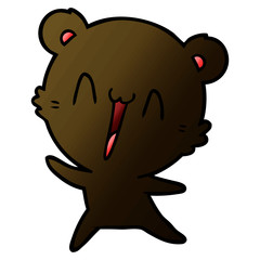 happy bear cartoon