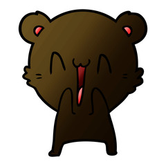 happy bear cartoon