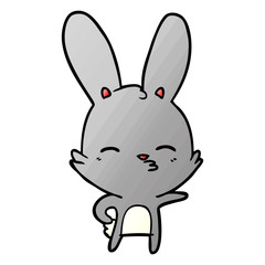curious bunny cartoon