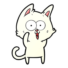 funny cartoon cat