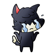 crying fox shrugging shoulders