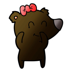 female bear cartoon