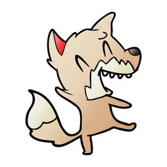 laughing fox cartoon