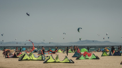 Kite Surfing Beach Tarifa in Spain