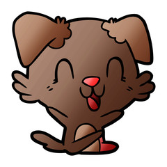 laughing cartoon dog