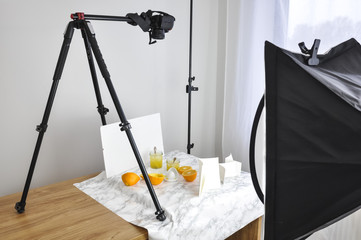 Food Photography on Tripod and Softbox