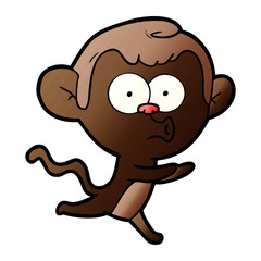 cartoon hooting monkey