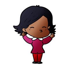 cartoon woman
