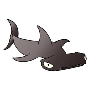cartoon hammerhead shark