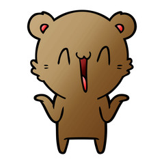 happy bear cartoon