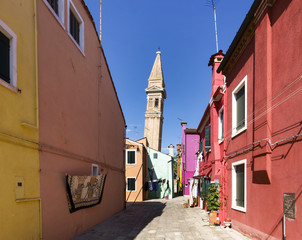 Typical brightly colored houses
