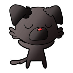 Obraz premium cartoon dog