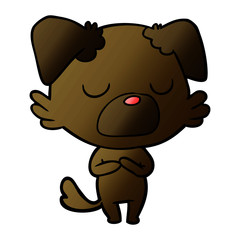Naklejka premium cartoon dog