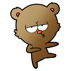 bored bear cartoon dancing