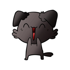 happy little dog cartoon
