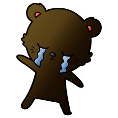 crying cartoon bear