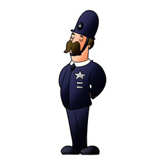 cartoon policeman