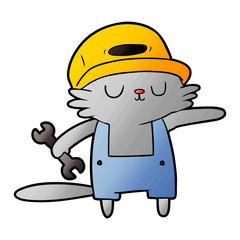 Fototapeta premium cartoon cat builder