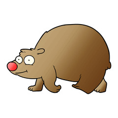 cartoon walking bear