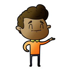 Fototapeta premium happy cartoon man