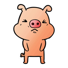 cartoon grumpy pig