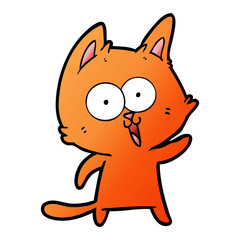 funny cartoon cat
