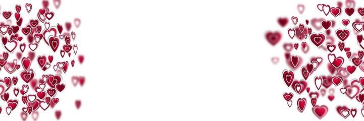 Valentines day design with hearts