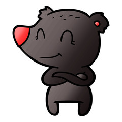 friendly bear cartoon