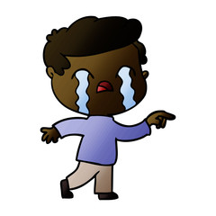 cartoon man crying