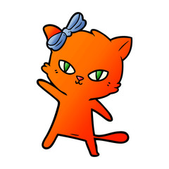 cute cartoon cat