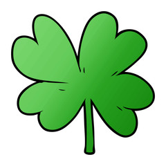 cartoon four leaf clover