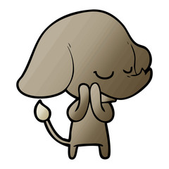 cartoon smiling elephant