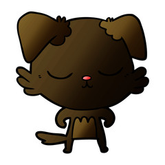 Fototapeta premium cute cartoon dog